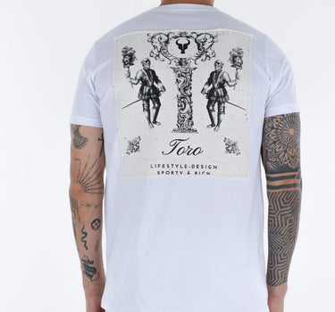 T-shirt Toro Branca C/  PATCH BARROCA