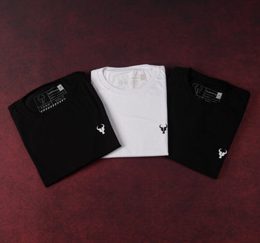 Kit 3 T-shirts Toro 2 Black/1 White