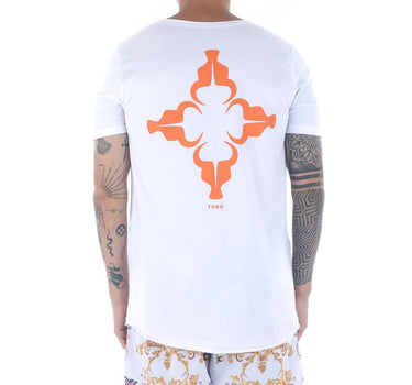 T-shirt Toro Long Monograma Laranja