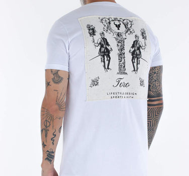 T-shirt Toro Branca C/  PATCH BARROCA