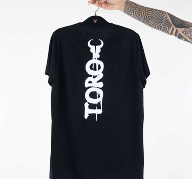 T-shirt Dripping Paint Black