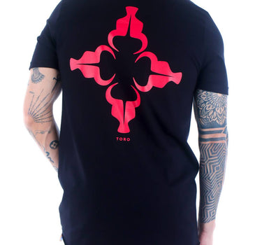 T-shirt Toro Long Monograma  vermelho