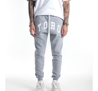 Calça Moletom Toro College Gray/White