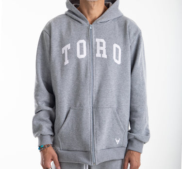 Moletom Toro Zíper College Gray/White